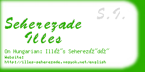 seherezade illes business card